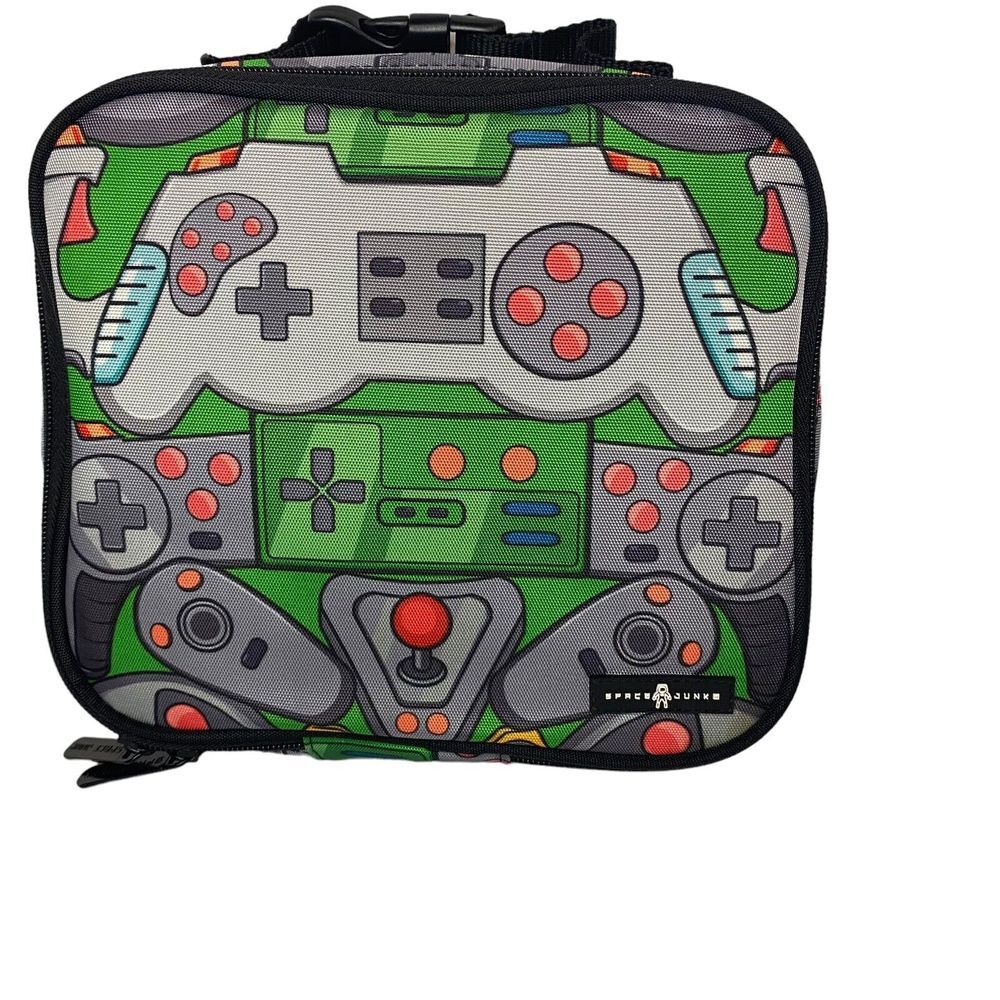 Space Junk Zippered Lunchbox‎ Cooler/Gaming Carry Case Nintendo Playstation Xbox